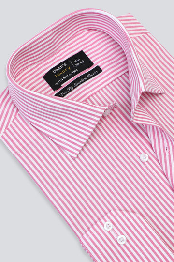 Pink Bengal Stripes Formal Shirt