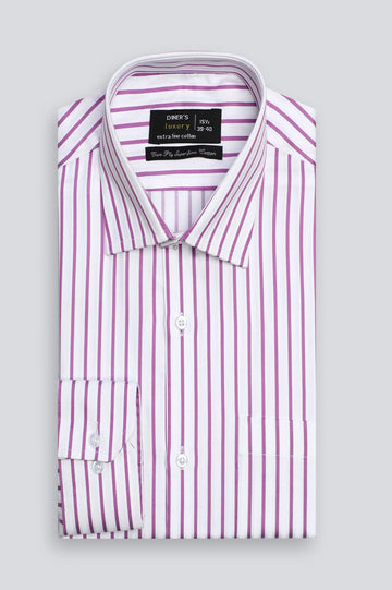 Purple Stripe Formal Shirt