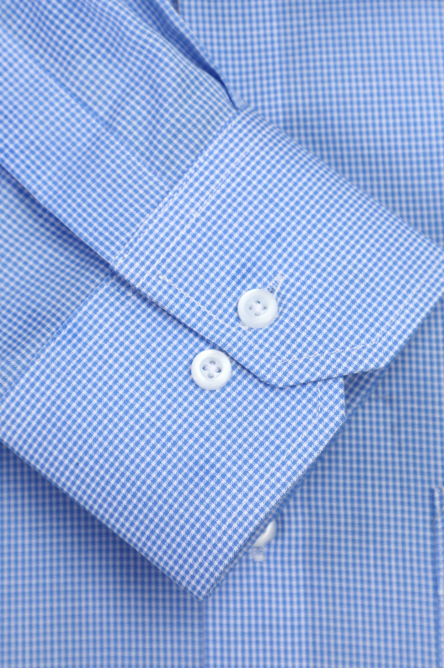 Blue Mini-Check Formal Shirt – Diners Pakistan