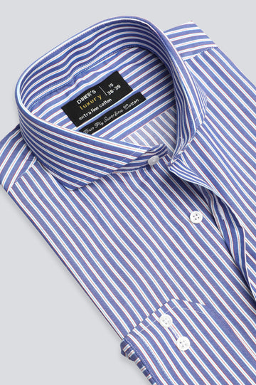 Blue Bengal Stripe Formal Shirt