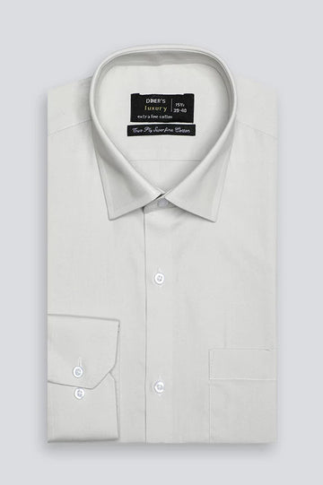 Beige Plain Formal Shirt