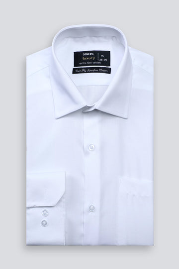 White Plain Formal Shirt
