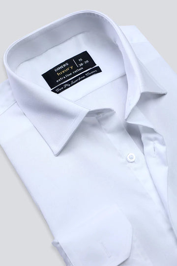 White Plain Formal Shirt