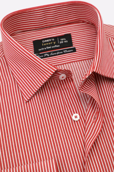 Red Pinstripe Formal Shirt – Diners Pakistan - Main Image