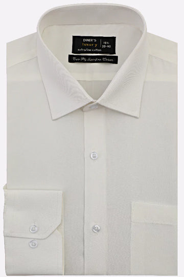 White Plain Formal Shirt
