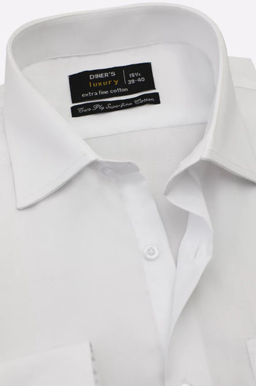 White Plain Formal Shirt