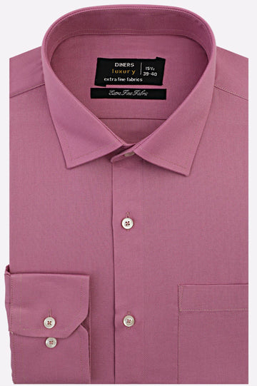 Purple Dobby Textured Formal Shirt