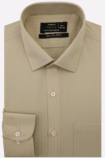 Fawn Textured Formal Shirt