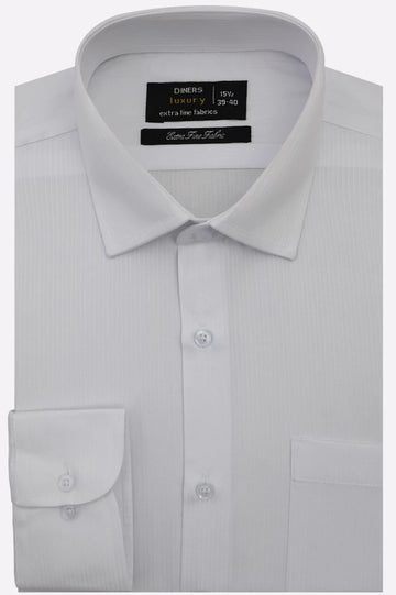 White Stripes Formal Shirt