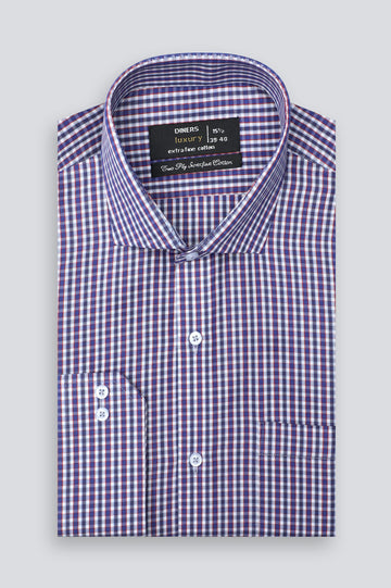 Multicolor Mini-Check Formal Shirt