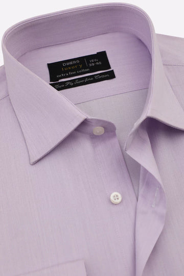Purple Self Textured Formal Shirt