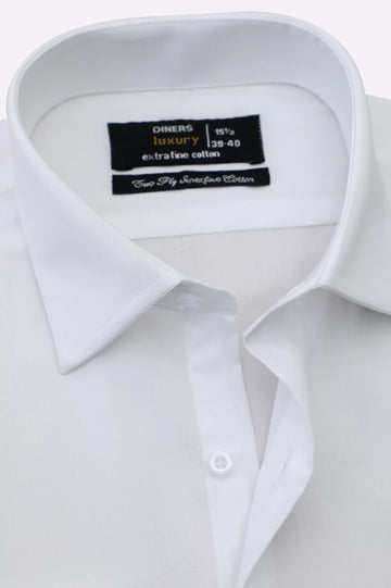White Plain Formal Shirt