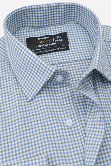 Multicolor Gingham Check Formal Shirt