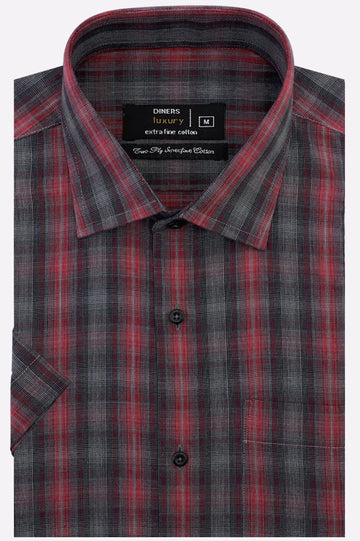 Multicolor Check Formal Shirt (Half Sleeves)