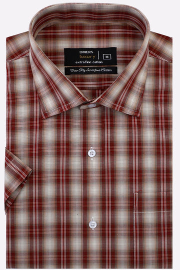 Multicolor Check Formal Shirt (Half Sleeves)