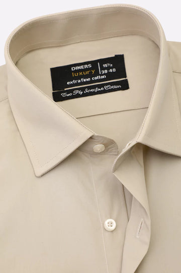 Fawn Plain Formal Shirt