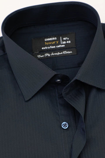Navy Blue Dobby Formal Shirt