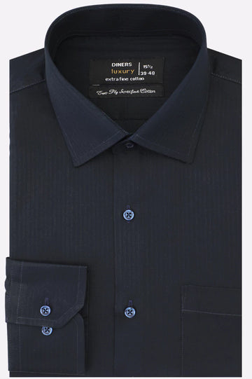 Navy Blue Dobby Formal Shirt