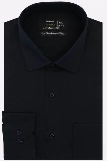 Navy Plain Formal Shirt