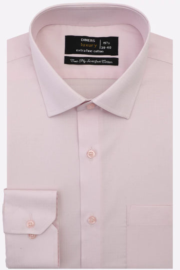 Pink Plain Formal Shirt