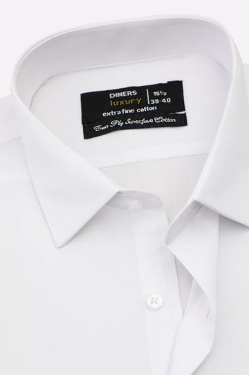 White Plain Formal Shirt