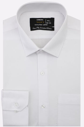 White Plain Formal Shirt