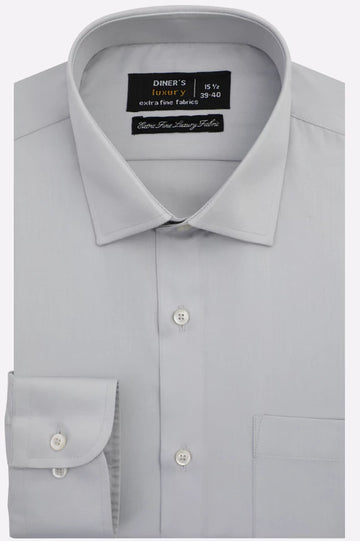 Light Grey Self Twill Formal Shirt