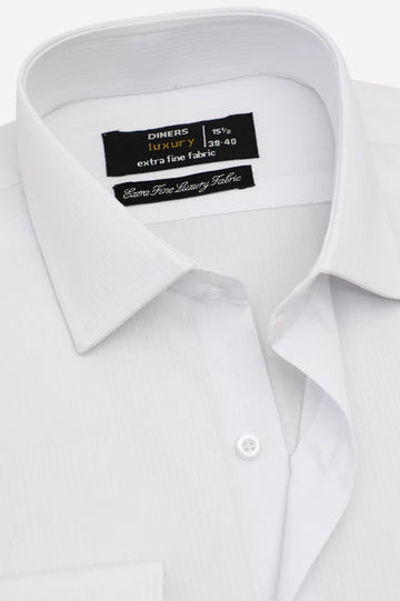 White Dobby Formal Shirt