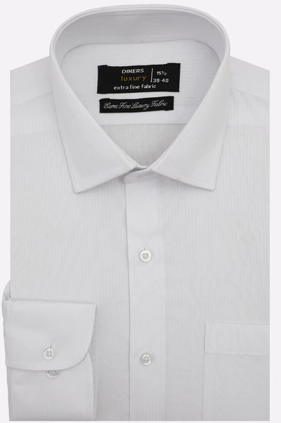 White Dobby Formal Shirt – Diners Pakistan White Dobby Formal Shirt – Diners Pakistan