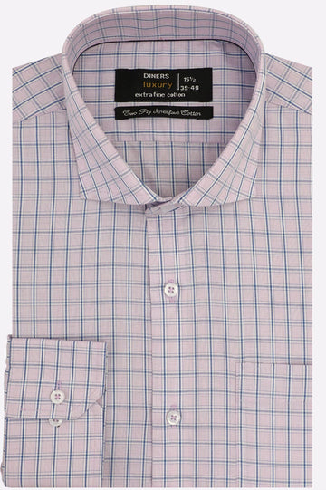 Multicolor Windowpane Check Formal Shirt