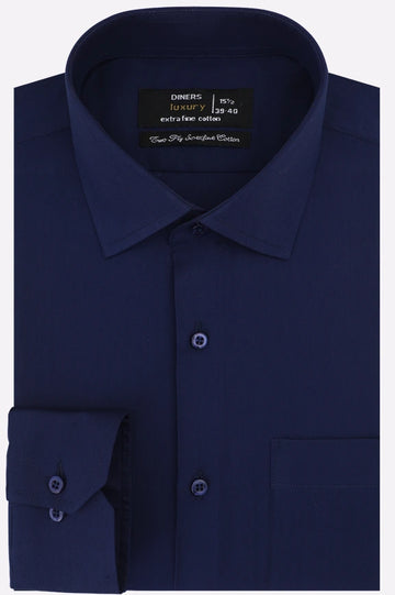 Navy Blue Dobby Formal Shirt