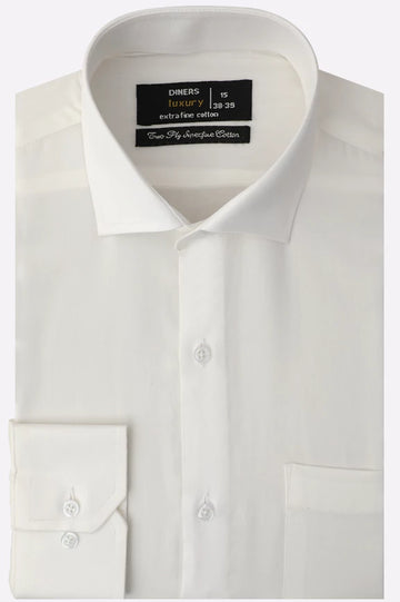 White Plain Formal Shirt