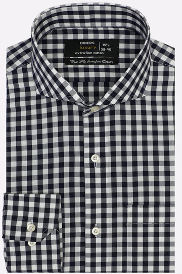 Gingham Check Formal Shirt