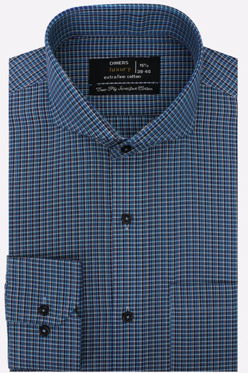 Multicolor Plaid Check Formal Shirt
