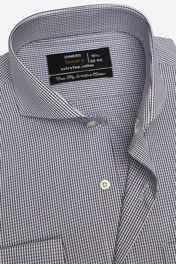 Multicolor Mini-Check Formal Shirt