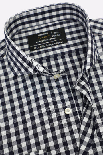 Gingham Check Formal Shirt