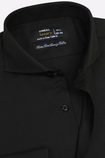 Black Dobby Formal Shirt