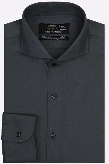 Dark Grey Dobby Formal Shirt