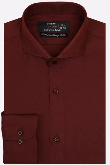 Maroon Dobby Formal Shirt