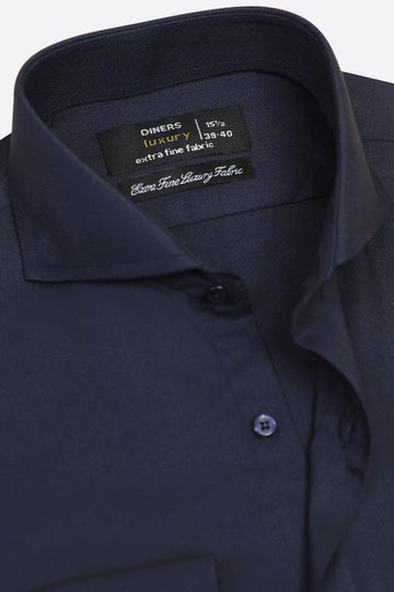 Navy Blue Dobby Formal Shirt