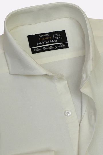 Off White Dobby Formal Shirt