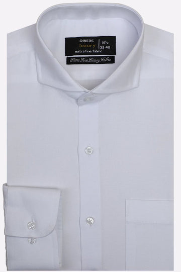 White Dobby Formal Shirt