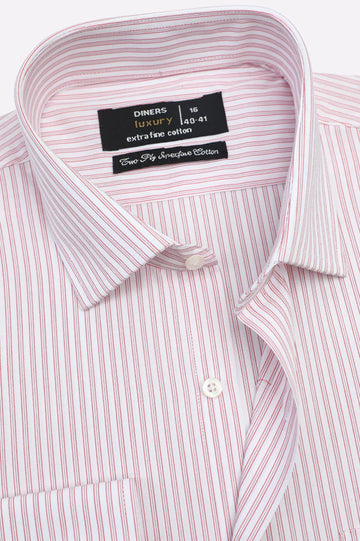 Pink Stripes Formal Shirt 3-6-2026