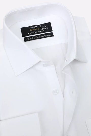 White Plain Formal Shirt