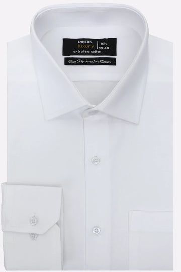 White Plain Formal Shirt