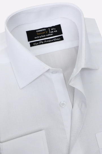 White Plain Formal Shirt