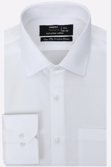 White Plain Formal Shirt