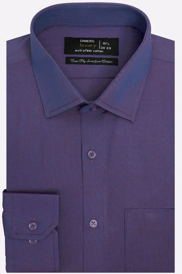 Purple Dobby Self Formal Shirt