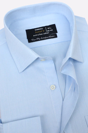 Sky Blue Candy Stripes Formal Shirt