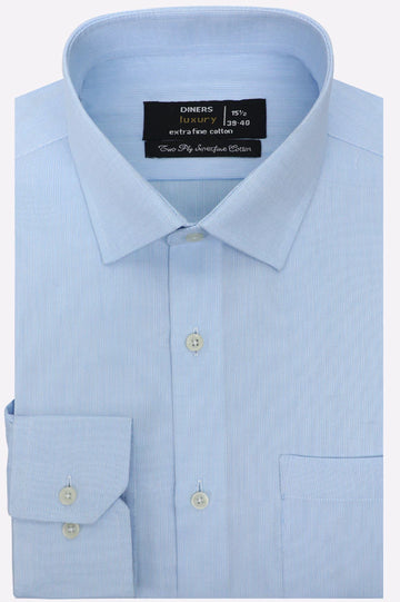 Sky Blue Candy Stripes Formal Shirt